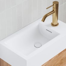 Cali 460mm Wall Hung Single Vanity with Integrated Basin